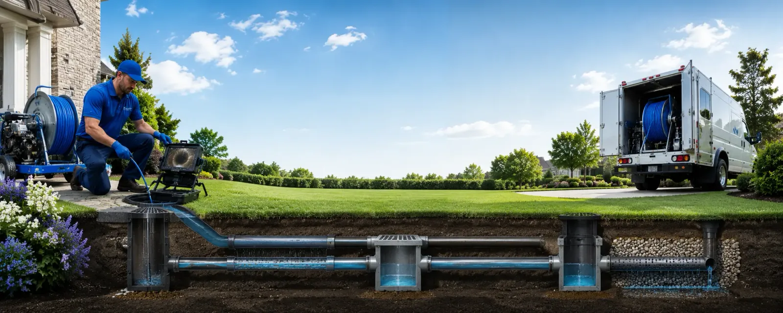 Outdoor drain cleaning information for Andover, SD